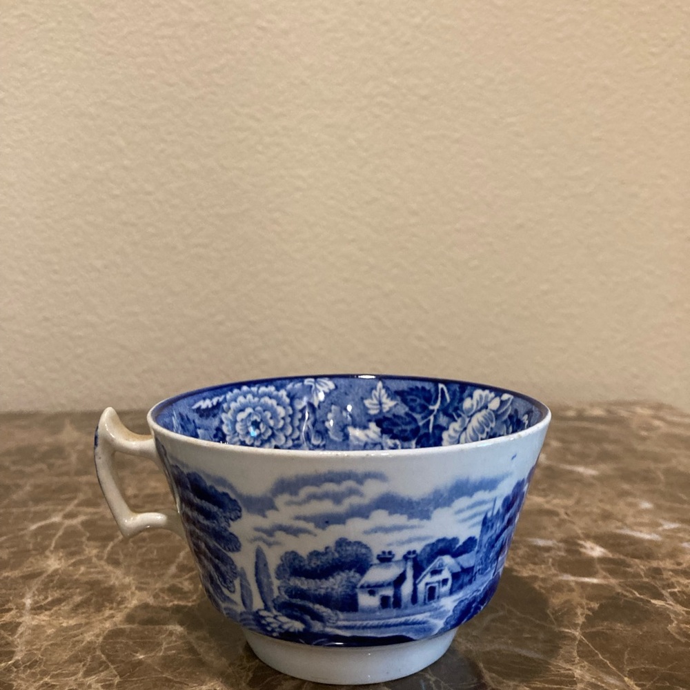 Dishes - Antique Enoch Woods English Scenery in blue “Woods Ware”